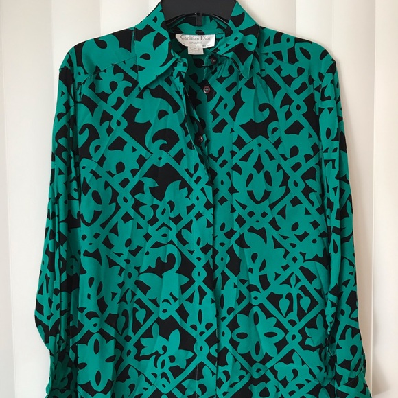 Dior Tops - Vintage Women’s 80’s Christian Dior Paris Shirt 4